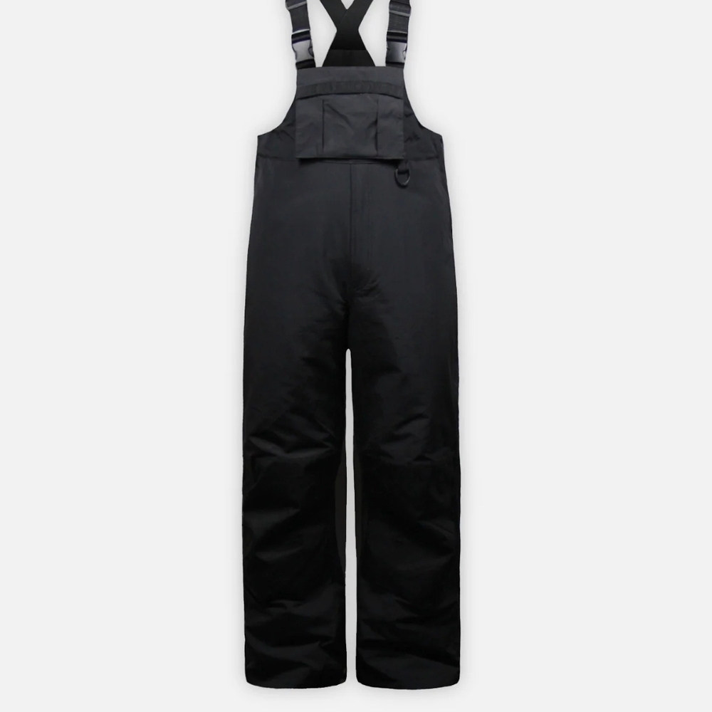 Men's Black Snow Bib Overalls